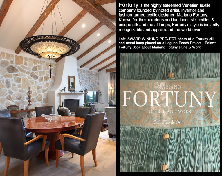 Left: Winning Project Photo  Left:Fortuny History & Book image